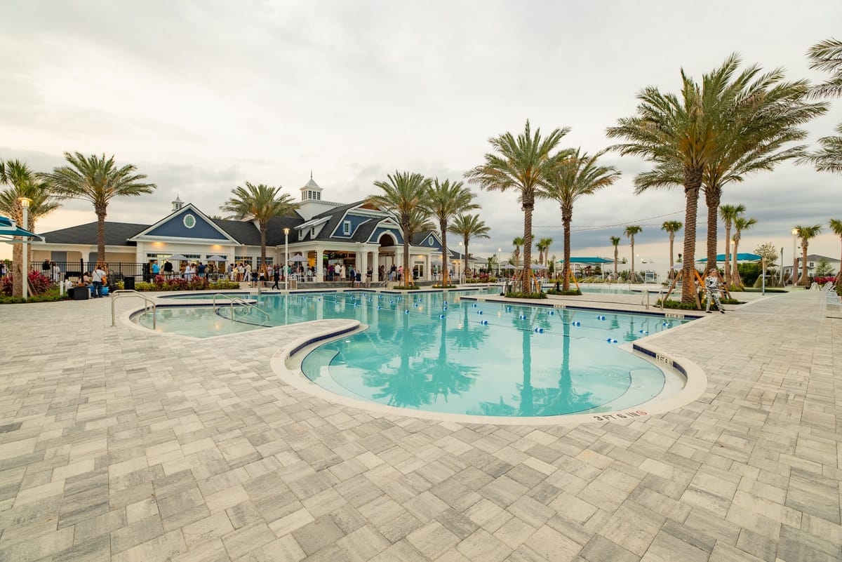Pool and amenity center prepared for a Wellen Park grand opening
